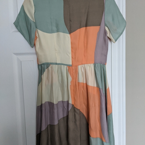 Dusen Dusen Jane Collar Maps dress Size 2 - Picture 5 of 12